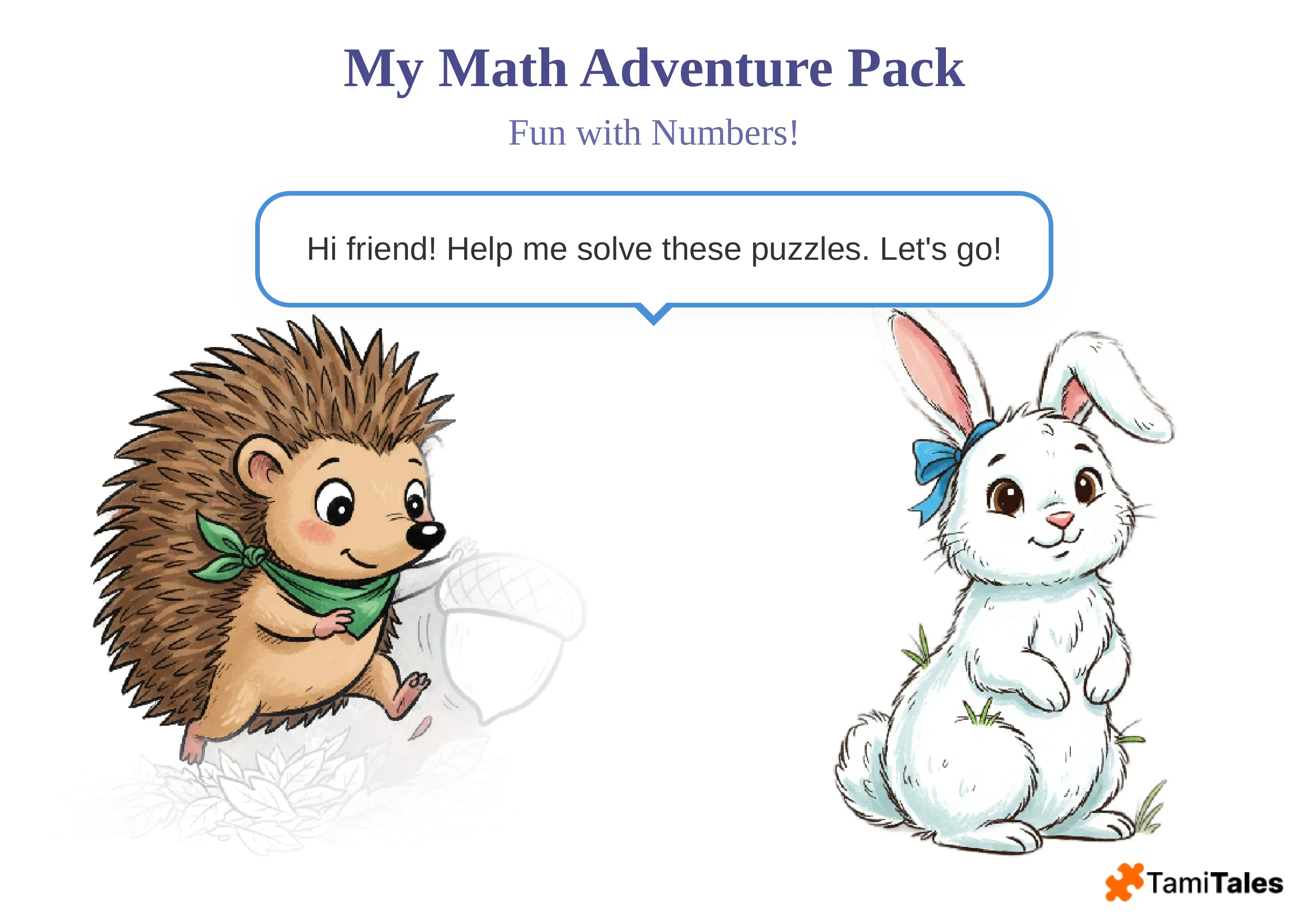 Math & Coloring worksheet example 1