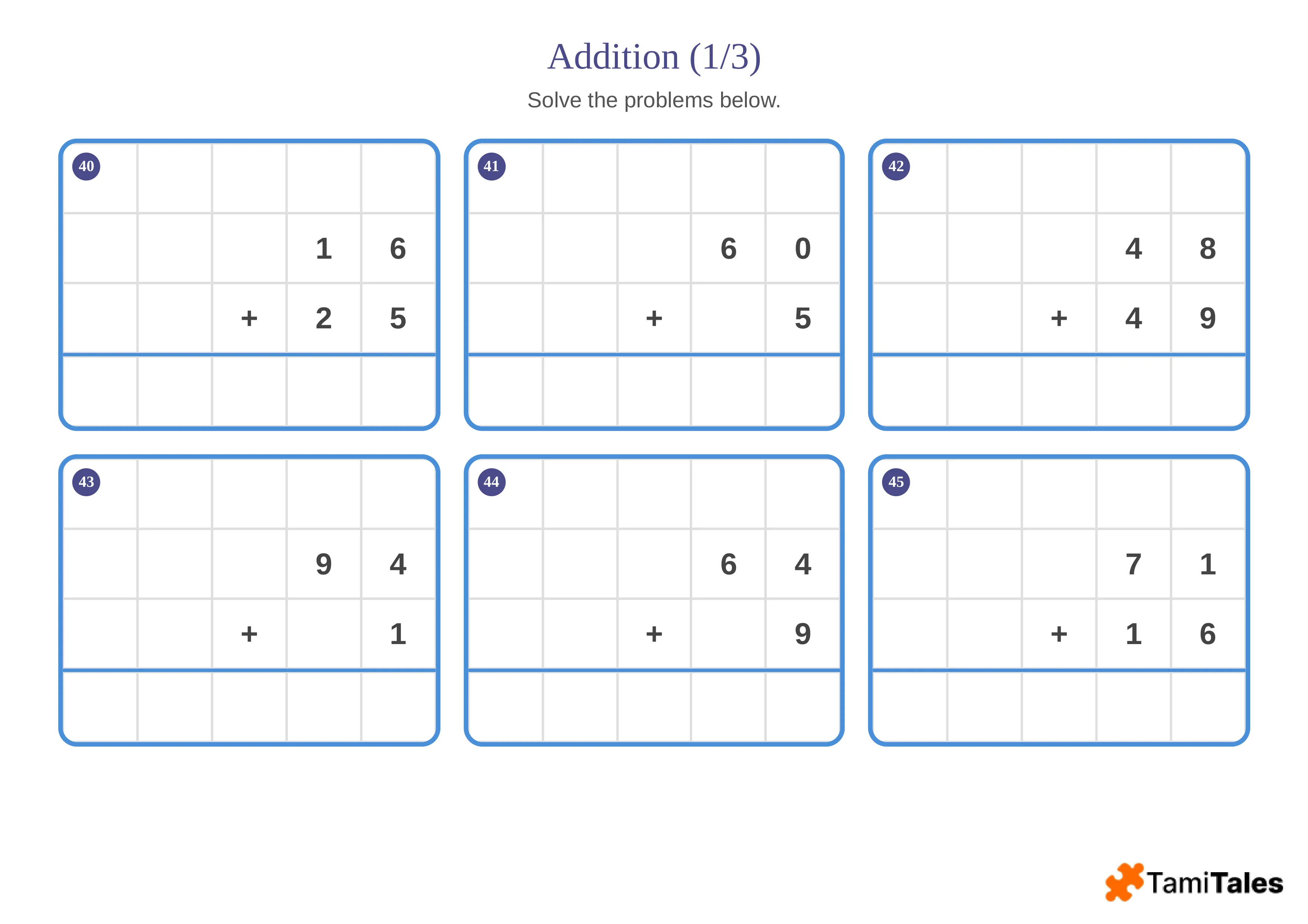 Math & Coloring worksheet example 4